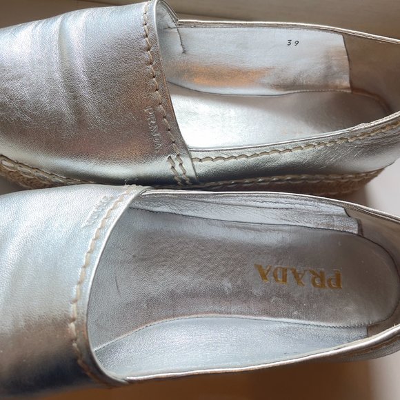 Prada Leather Espadrilles TRENDING PRADA Leather Espadrilles Size: 9 | IT 39 - Picture 5 of 8